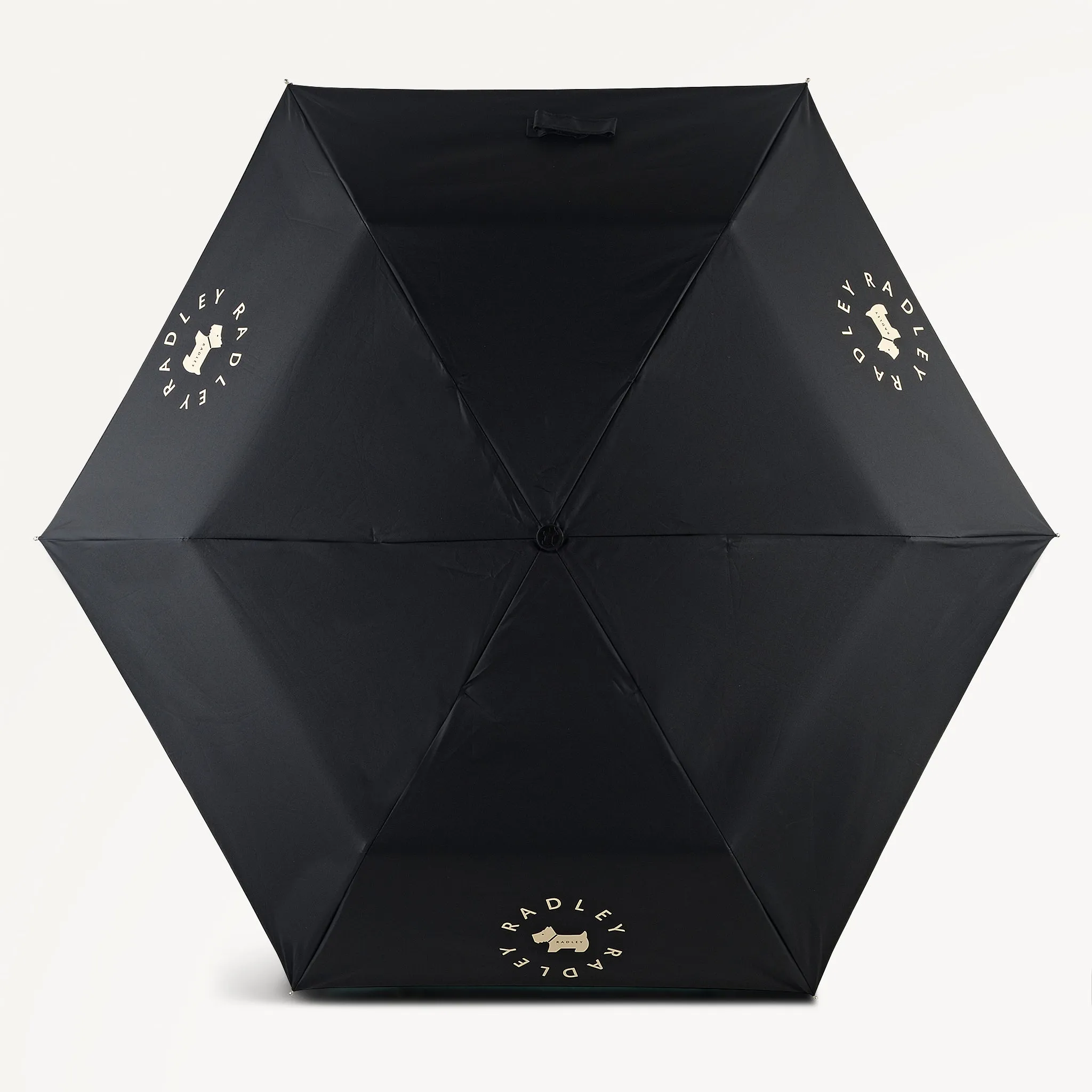 Radley In The Round Fabric Superlite Responsible Umbrella in Black - 112723 sold by Radley