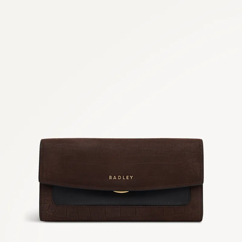 Albert Road Leather Large Flapover Wallet in Dark Oak - 112835 sold by Radley