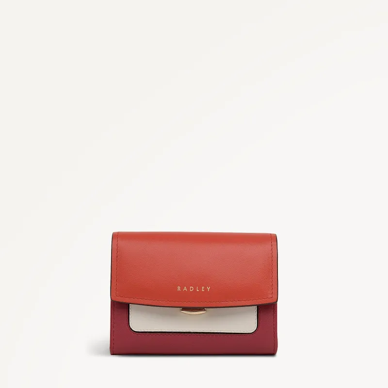 Albert Road Leather Medium Flapover Wallet in Flame - 112838 sold by Radley
