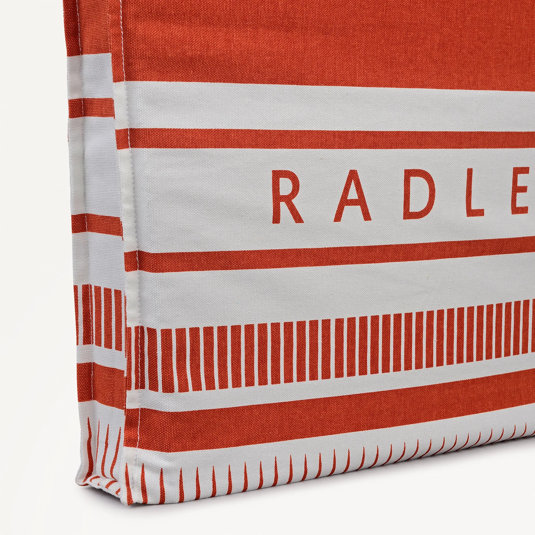 Radley Stripe Fabric Extra Large Open Top Tote in Flame - 112721 sold by Radley product image thumbnail 4