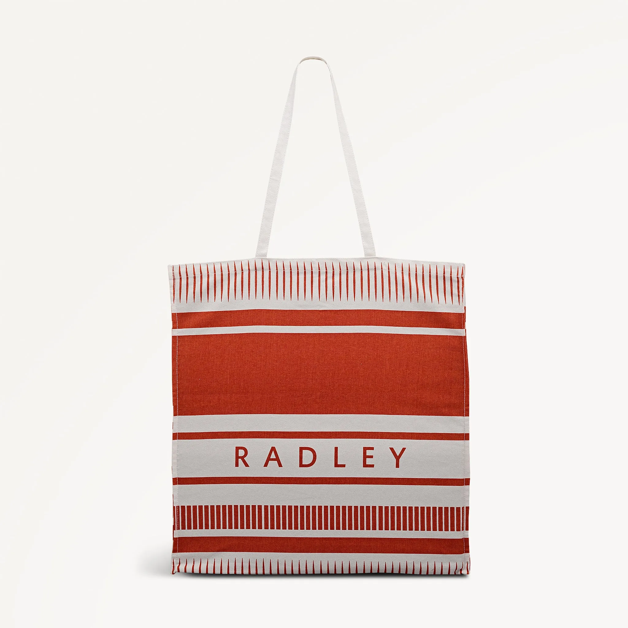 Radley Stripe Fabric Extra Large Open Top Tote in Flame - 112721 sold by Radley