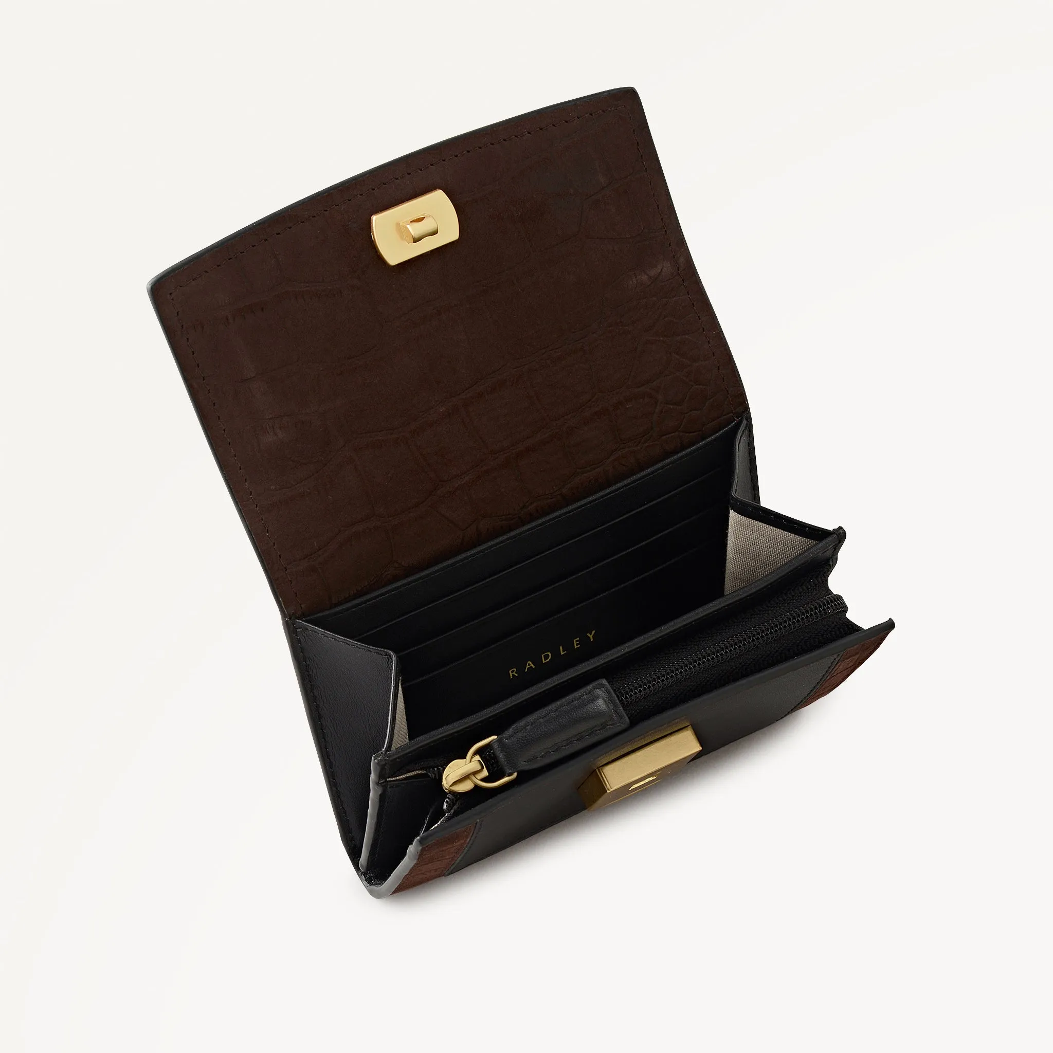 Albert Road Leather Medium Flapover Wallet in Dark Oak - 112836 sold by Radley product image thumbnail 4