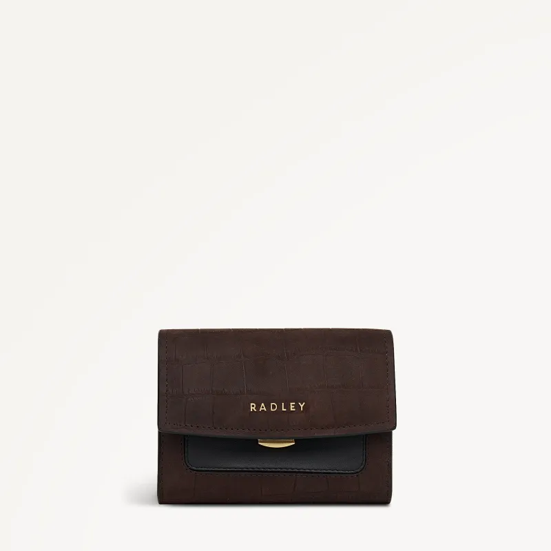 Albert Road Leather Medium Flapover Wallet in Dark Oak - 112836 sold by Radley