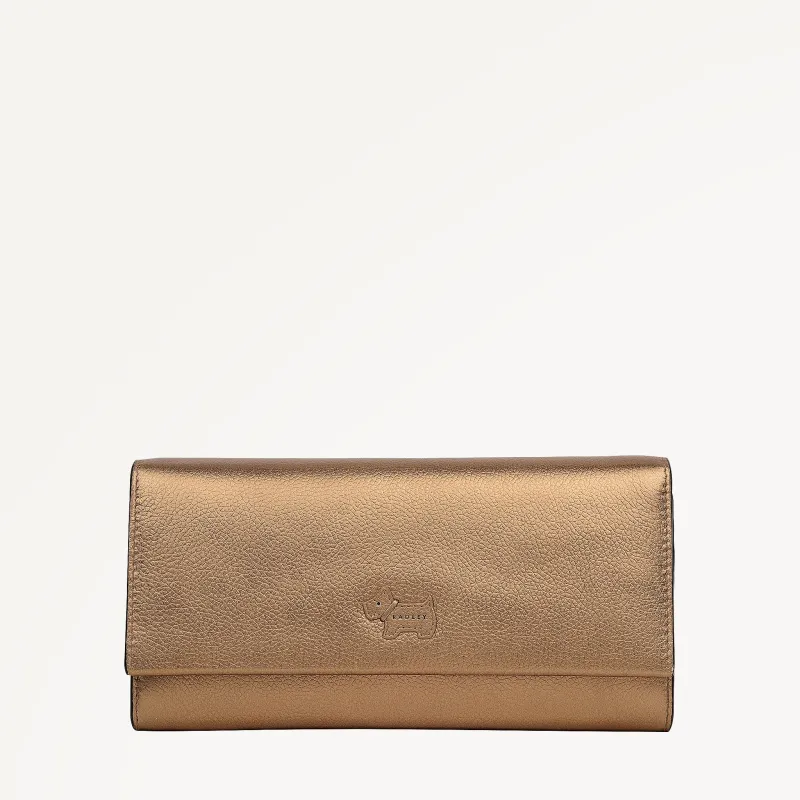Heritage Radley - Protect Large Flapover Wallet in Olive Gold - 112822 sold by Radley