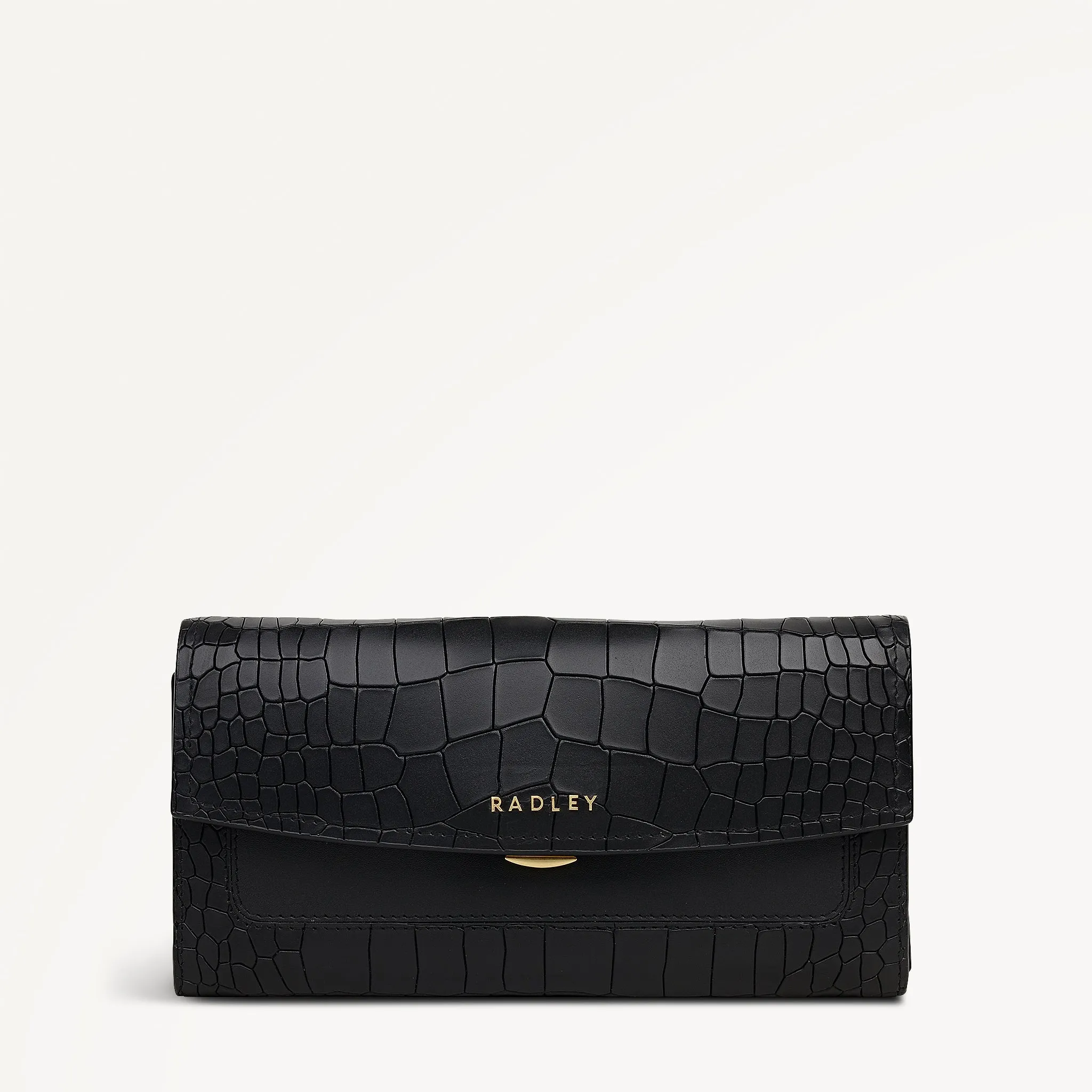 Albert Road Leather Large Flapover Wallet in Black - 112833 sold by Radley