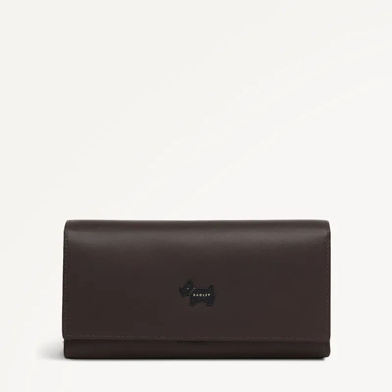 Heritage Radley - Protect Leather Extra Large Flapover Wallet in Dark Oak - 112819 sold by Radley