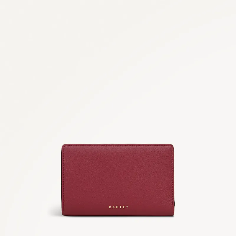 Fountain Mews Leather Medium Bifold Wallet in Cranberry - 112691 sold by Radley