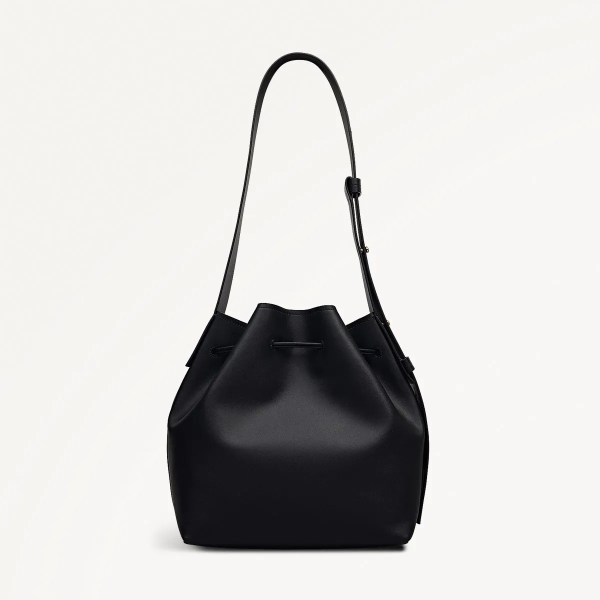 York Mews Leather Medium Drawstring Shoulder Bag in Black - 112360 sold by Radley product image thumbnail 2