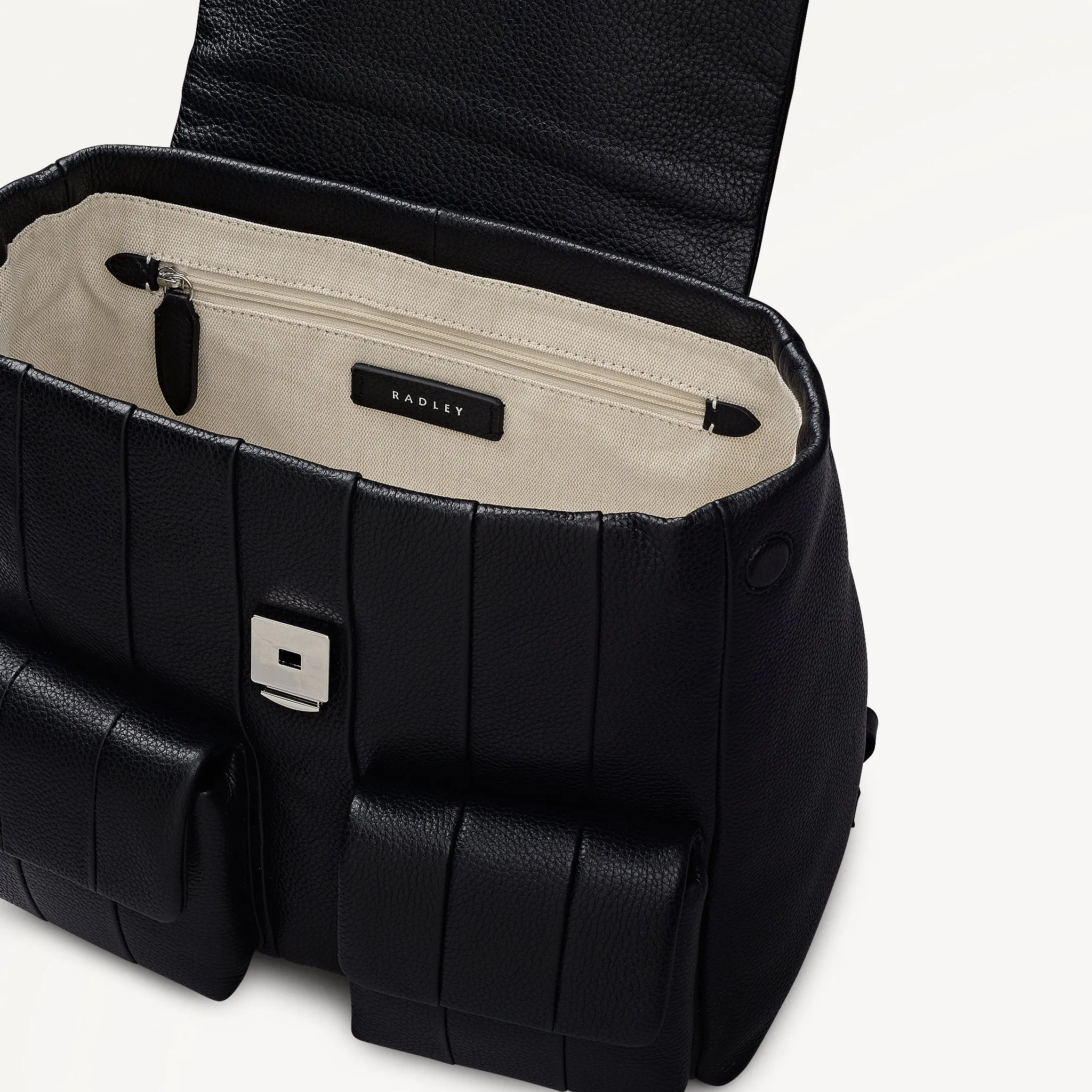 Burton Way Leather Medium Flapover Backpack in Black - 112650 sold by Radley product image thumbnail 3