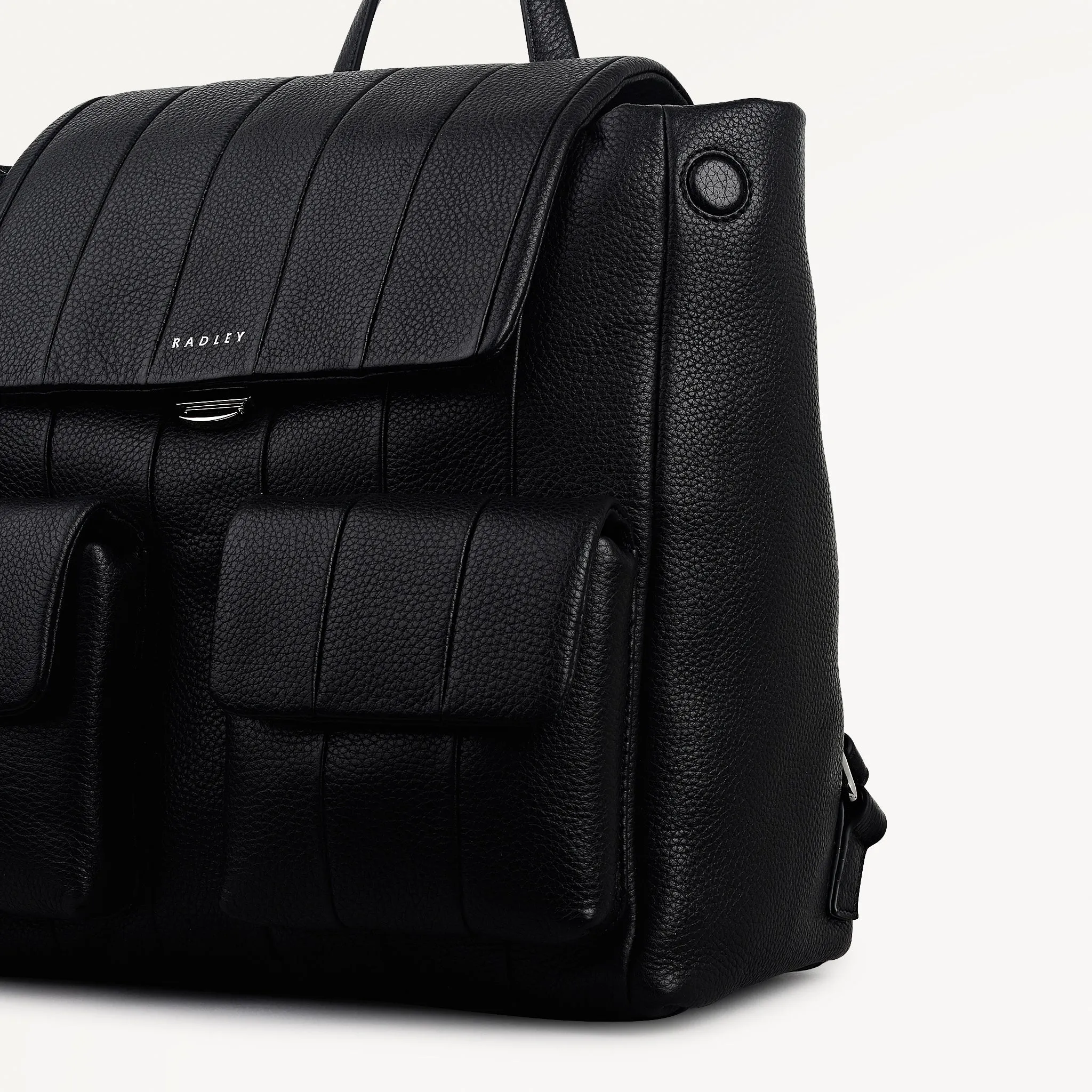 Burton Way Leather Medium Flapover Backpack in Black - 112650 sold by Radley product image thumbnail 4