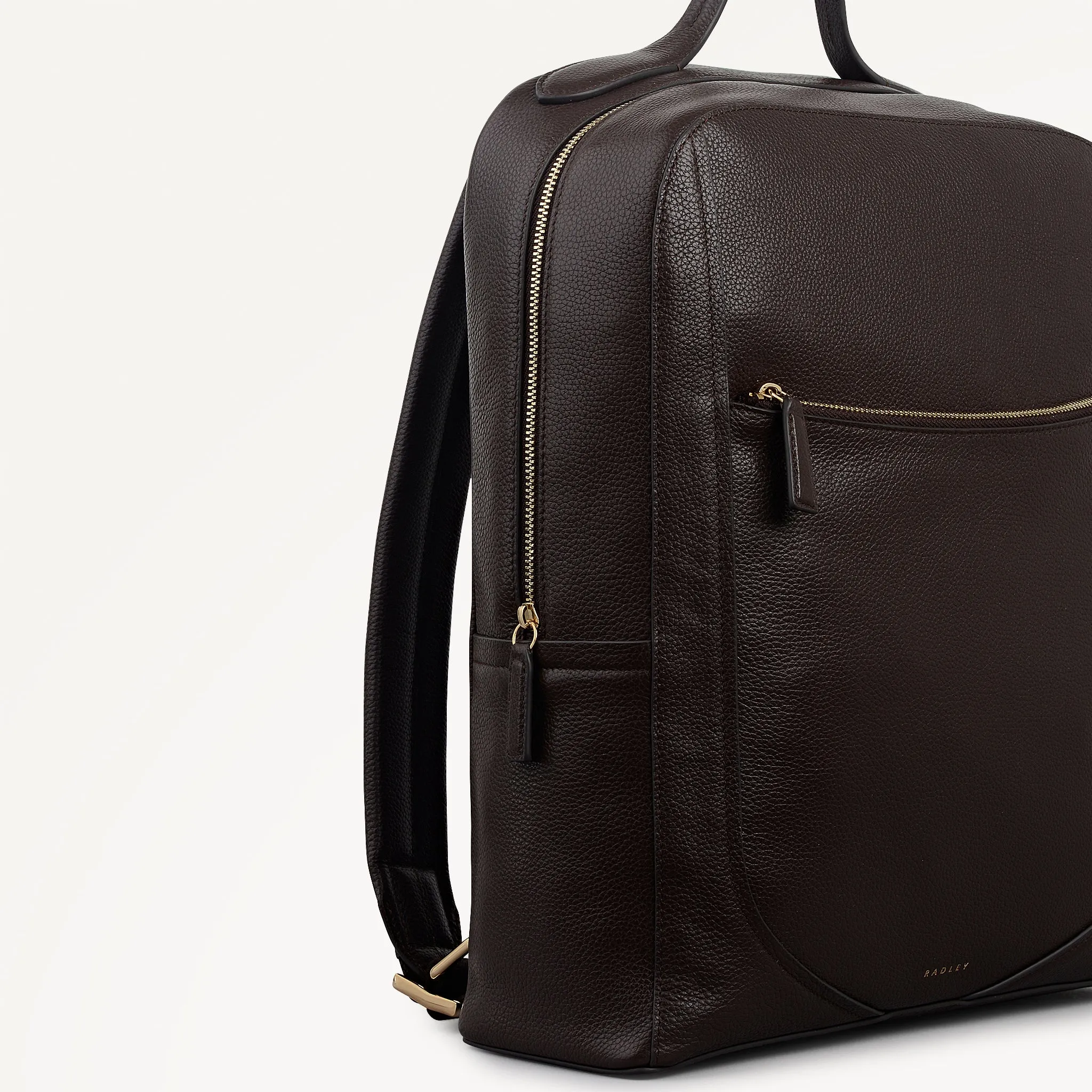 Wood Park Leather Medium Ziptop Backpack in Dark Oak - 112632 sold by Radley product image thumbnail 4