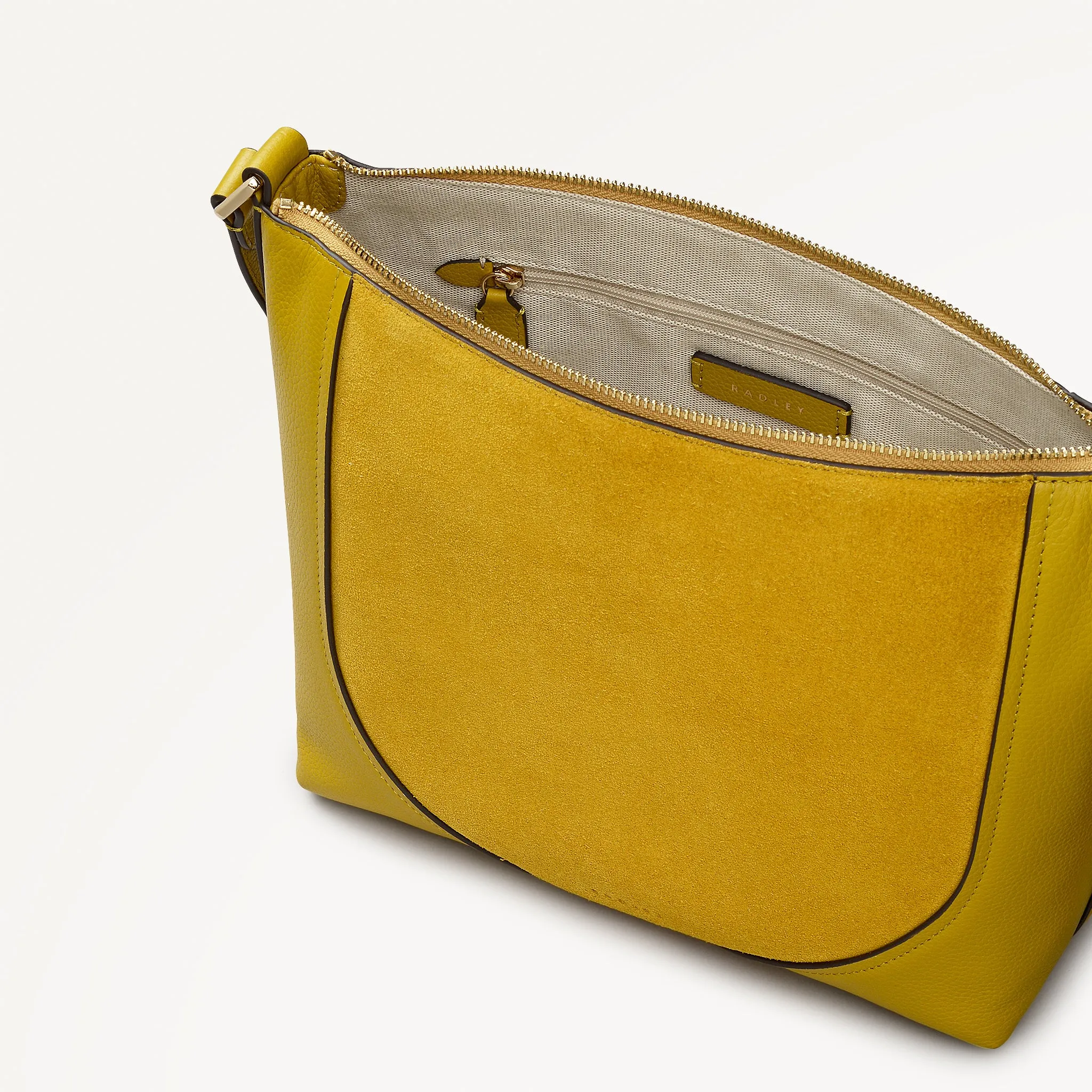 Wood Park Leather Medium Ziptop Cross Body Bag in Ochre - 112633 sold by Radley product image thumbnail 3