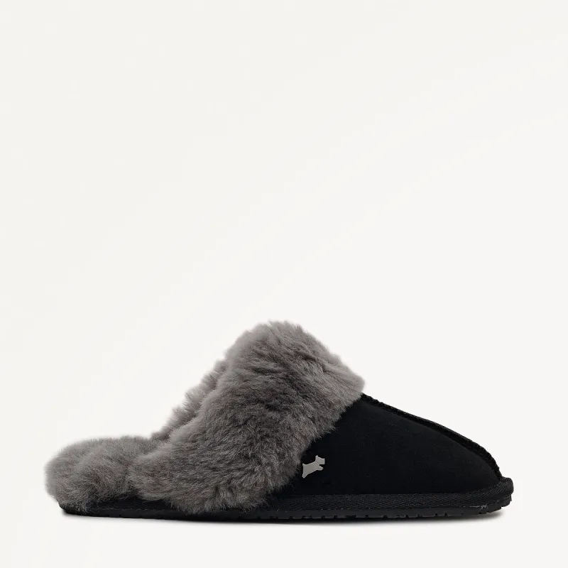 Chelsea Creek Seam Shearling Cuff Mule Black - 112568 sold by Radley