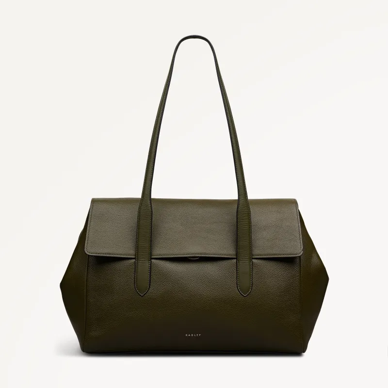 Mayfair Lane Leather Large Flapover Shoulder Bag in Pine Needle - 112603 sold by Radley