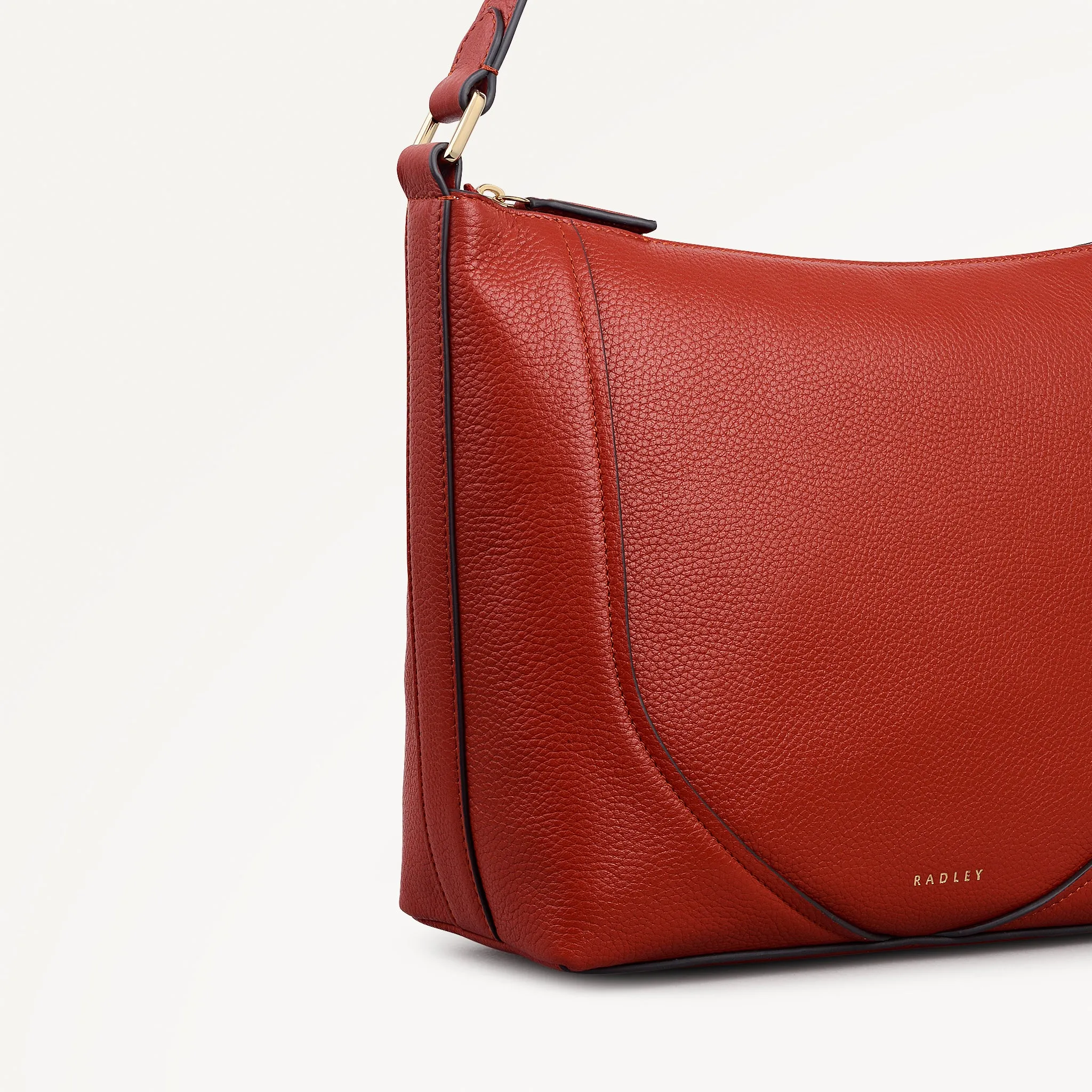 Wood Park Leather Medium Ziptop Cross Body Bag in Flame - 112624 sold by Radley product image thumbnail 4