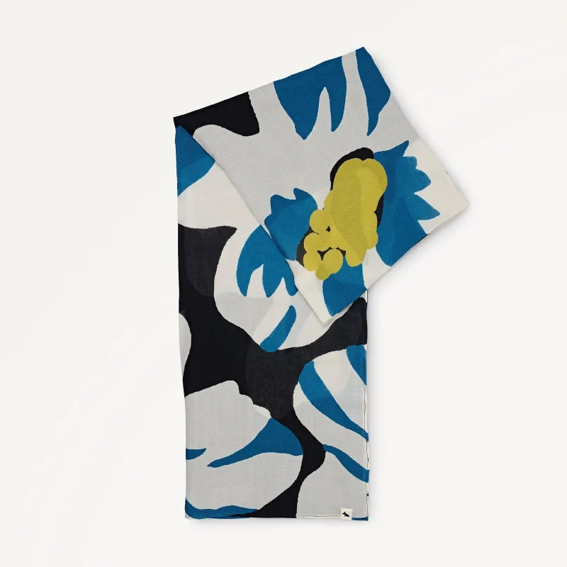 Perfect Poppies Fabric Scarf in Charcoal - 112486 sold by Radley