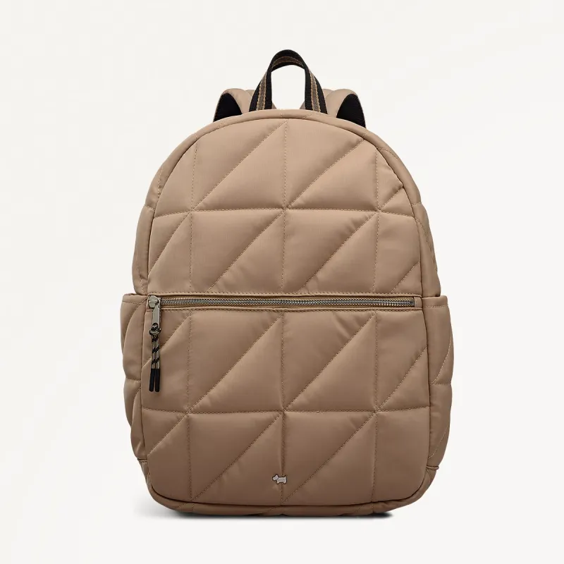 Danesfield Mews Fabric Large Ziptop Backpack in Stone - 112425 sold by Radley