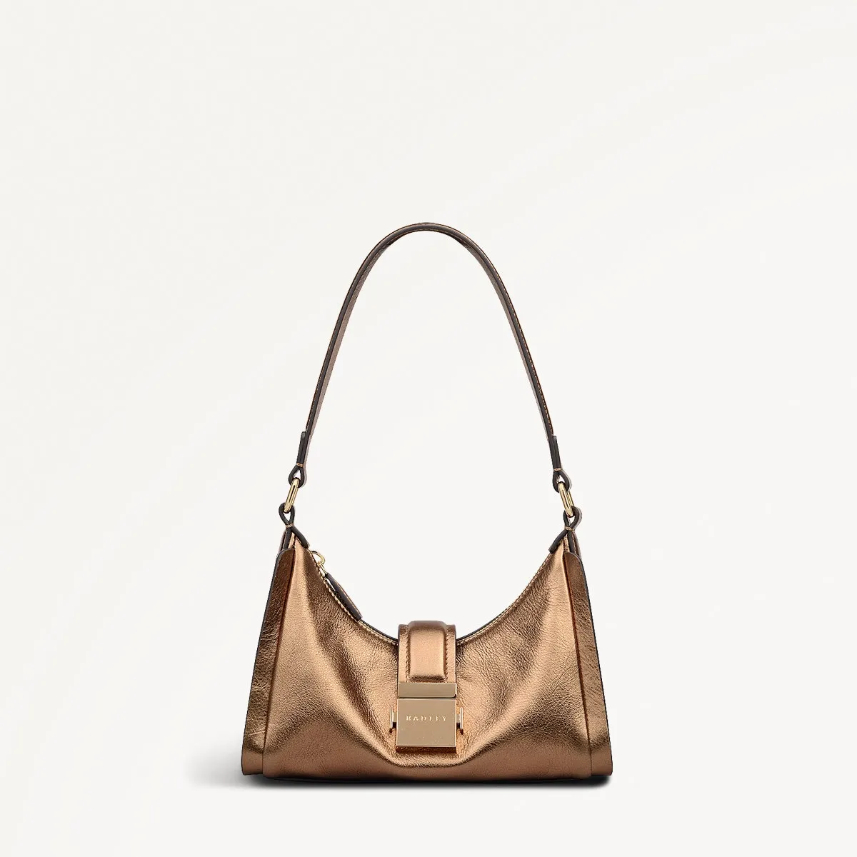 Sloane Mews Leather Small Ziptop Shoulder Bag in Olive Gold - 112350 sold by Radley