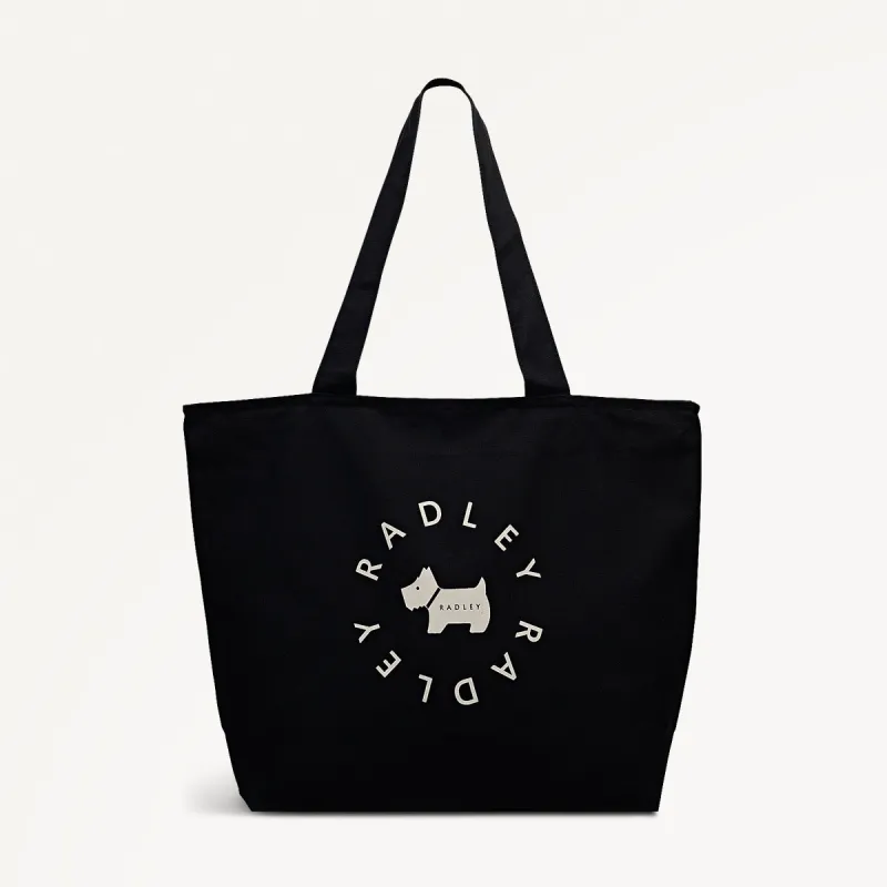 Radley In The Round Fabric Large Ziptop Tote in Black - 112575 sold by Radley