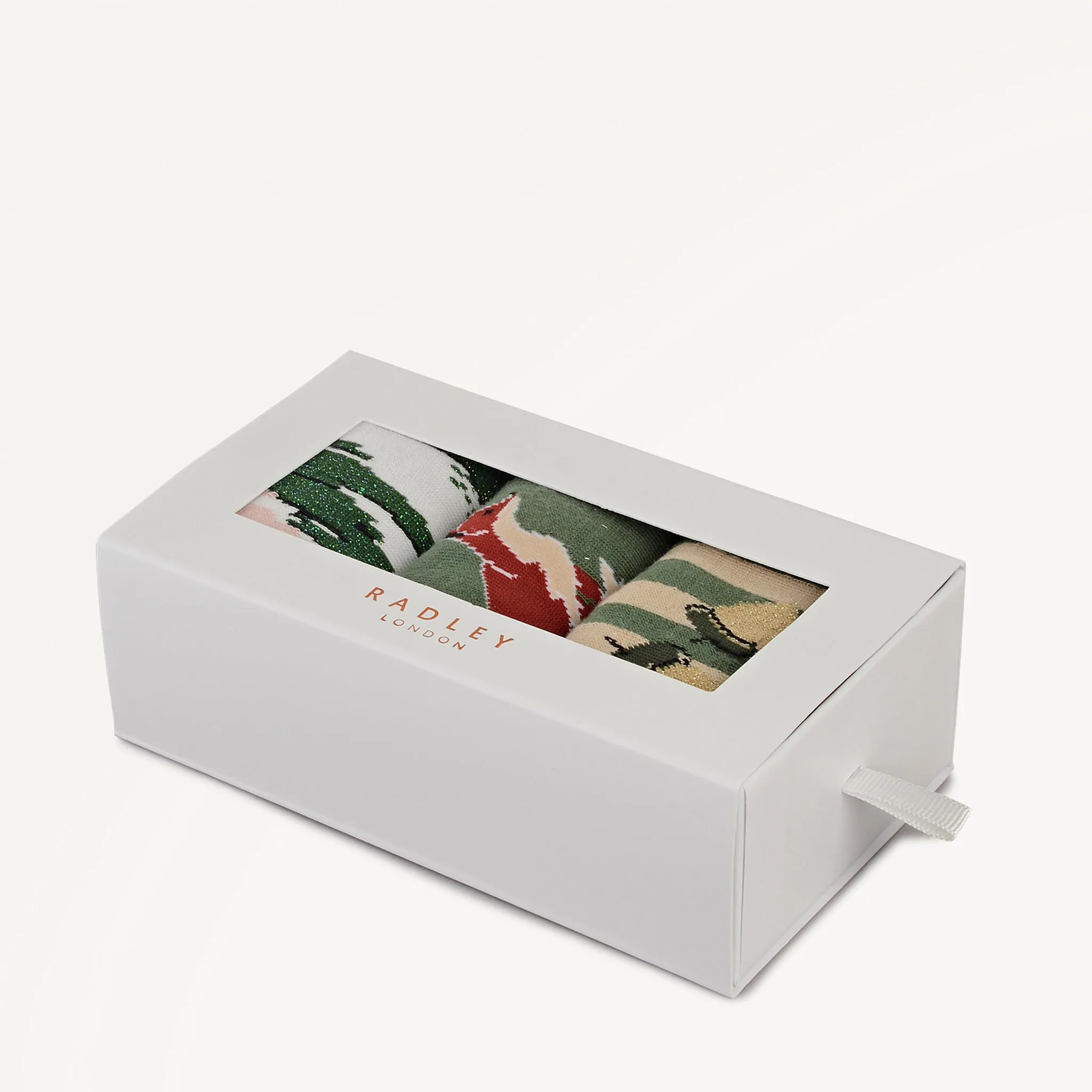 Fox Fabric Sock Set in Porcini - 112471 sold by Radley