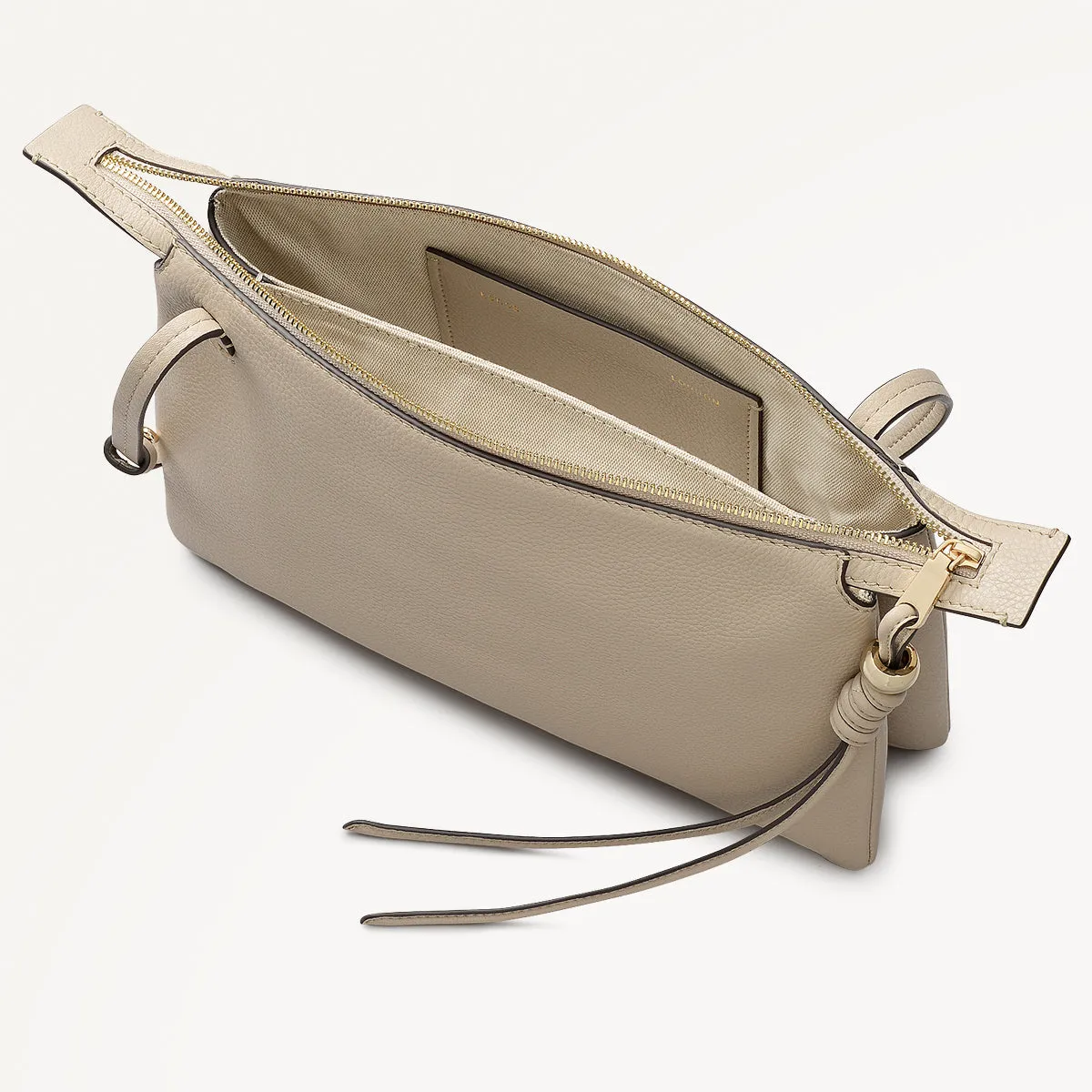 The Romilly Leather Medium Ziptop Cross Body Bag in Porcini - 112276 sold by Radley product image thumbnail 4