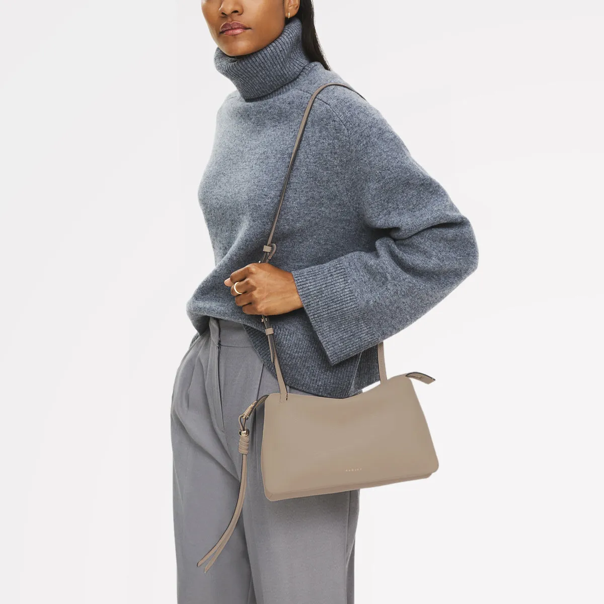 The Romilly Leather Medium Ziptop Cross Body Bag in Porcini - 112276 sold by Radley product image thumbnail 2