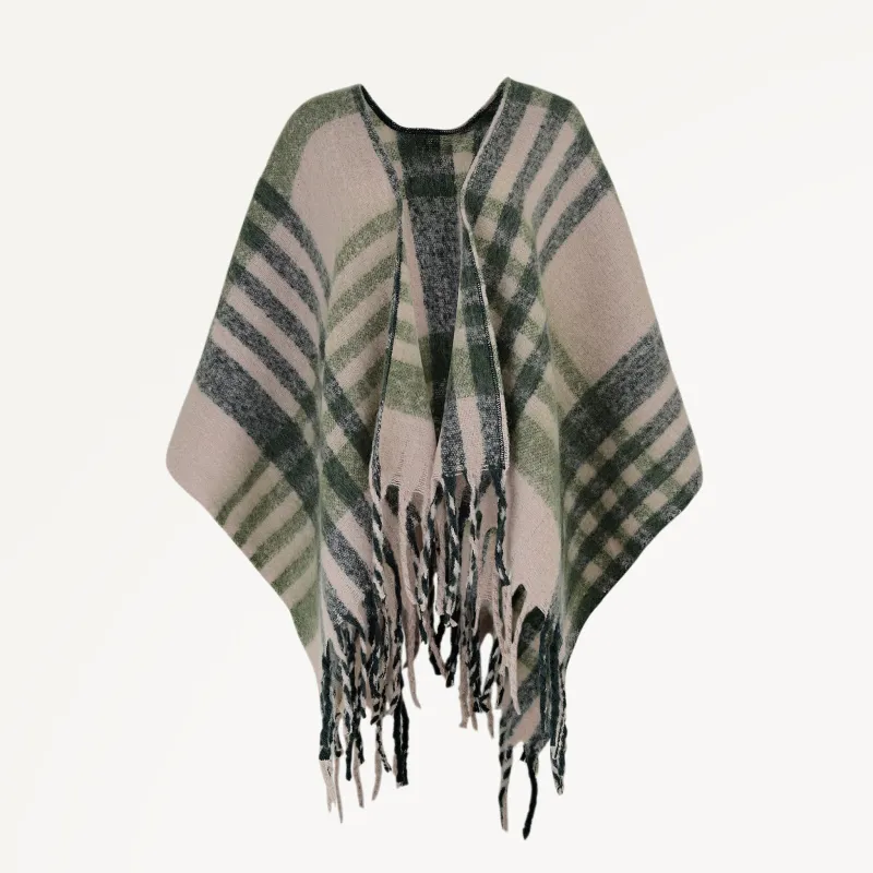 Radley Check Fabric Poncho in Porcini - 112492 sold by Radley