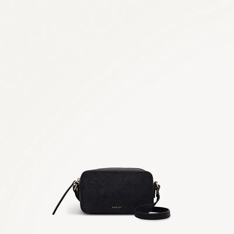 Beech Row Leather Mini Zip Around Cross Body Bag in Black - 112325 sold by Radley