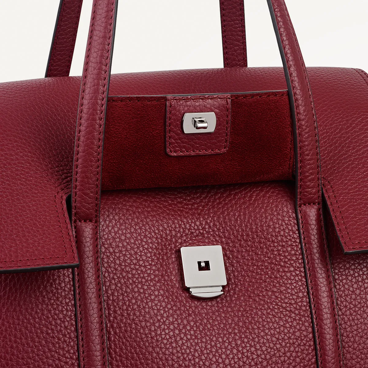 The Chancery Leather Medium Flapover Shoulder Bag in Carmine - 112251 sold by Radley product image thumbnail 5