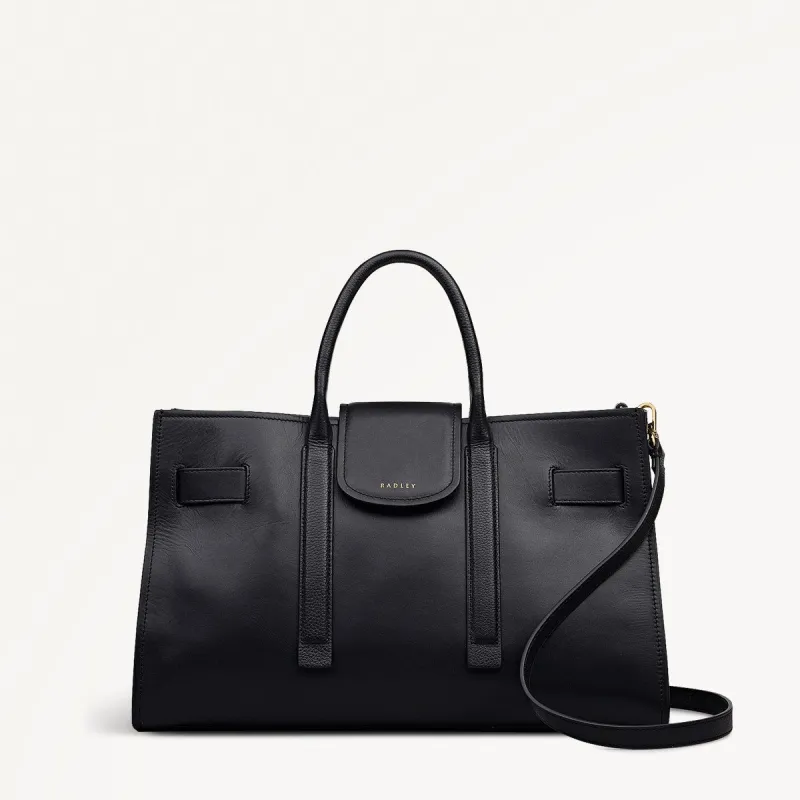 St Pancras Lane Medium Open Top Grab Bag in Black - 112397 sold by Radley