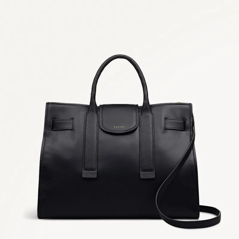 St Pancras Lane Large Open Top Grab Bag in Black - 112396 sold by Radley