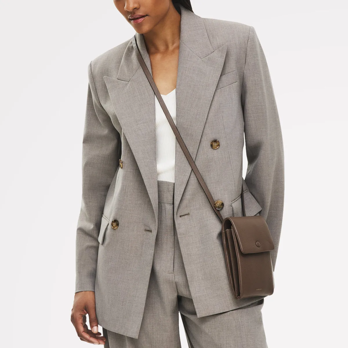 Mallow Street Leather Medium Phone Cross Body Bag in Coffee - 112291 sold by Radley product image thumbnail 2