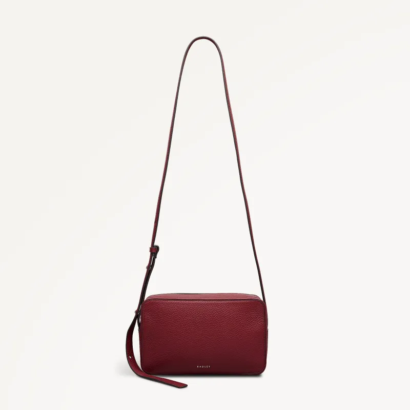 Duchess Close Leather Small Ziptop Cross Body Bag in Carmine - 112259 sold by Radley