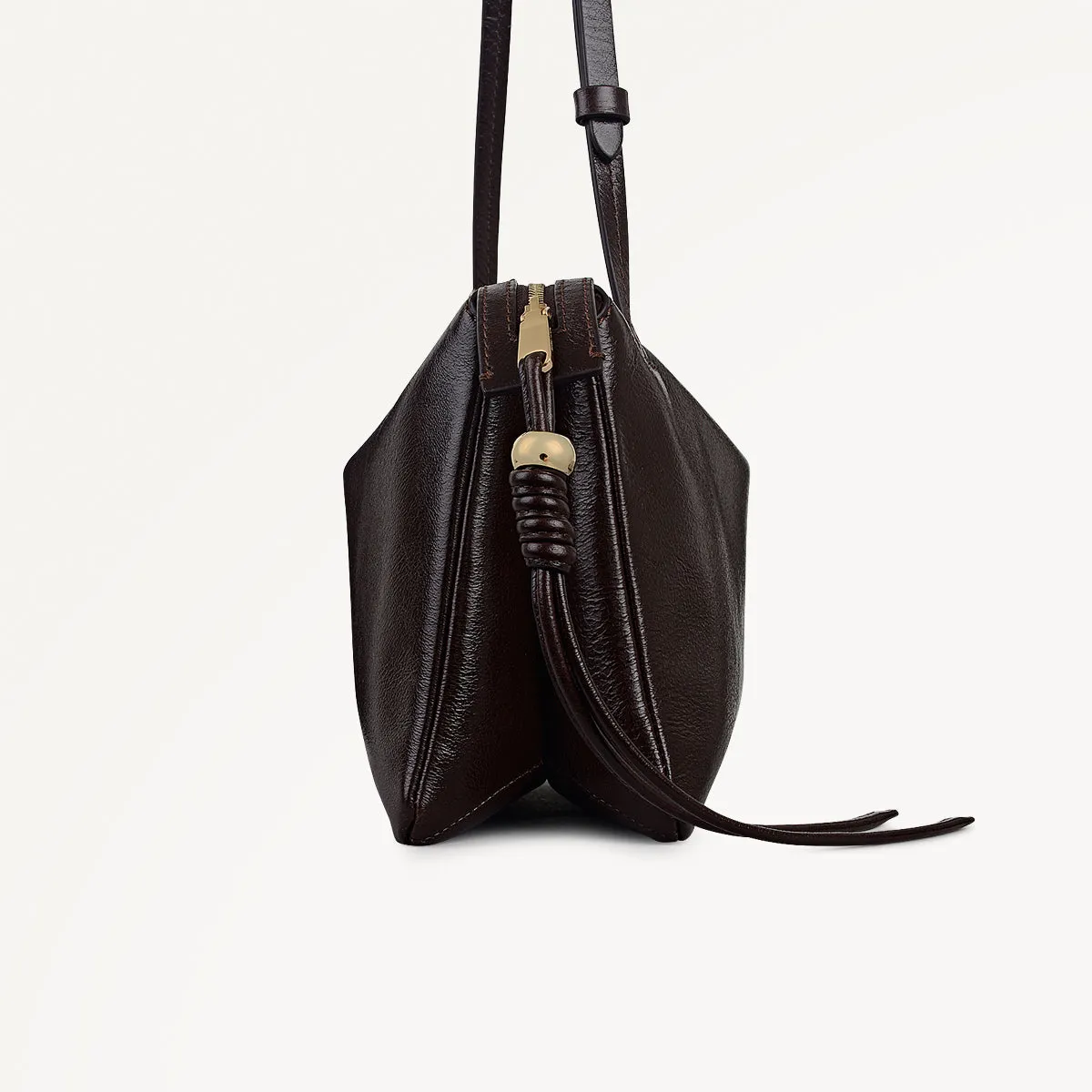 The Romilly Leather Medium Ziptop Cross Body Bag in Dark Oak - 112273 sold by Radley product image thumbnail 5