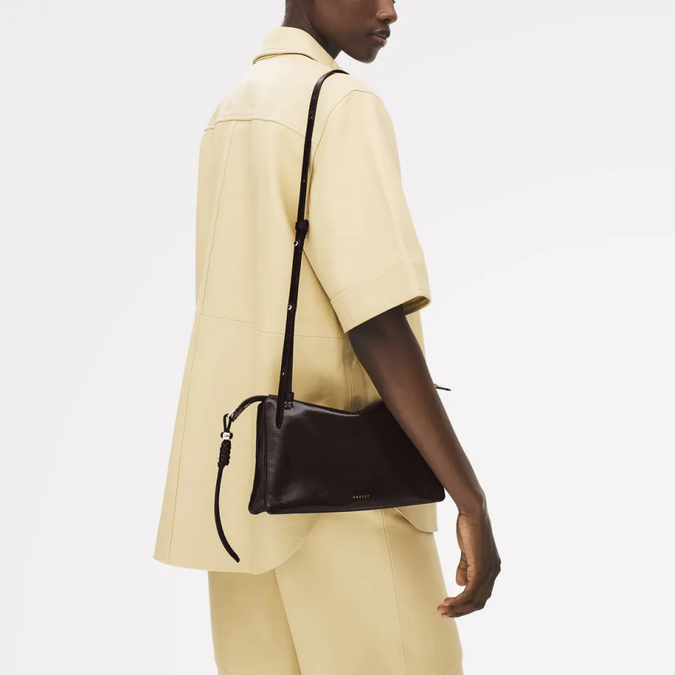 The Romilly Leather Medium Ziptop Cross Body Bag in Dark Oak - 112273 sold by Radley product image thumbnail 2