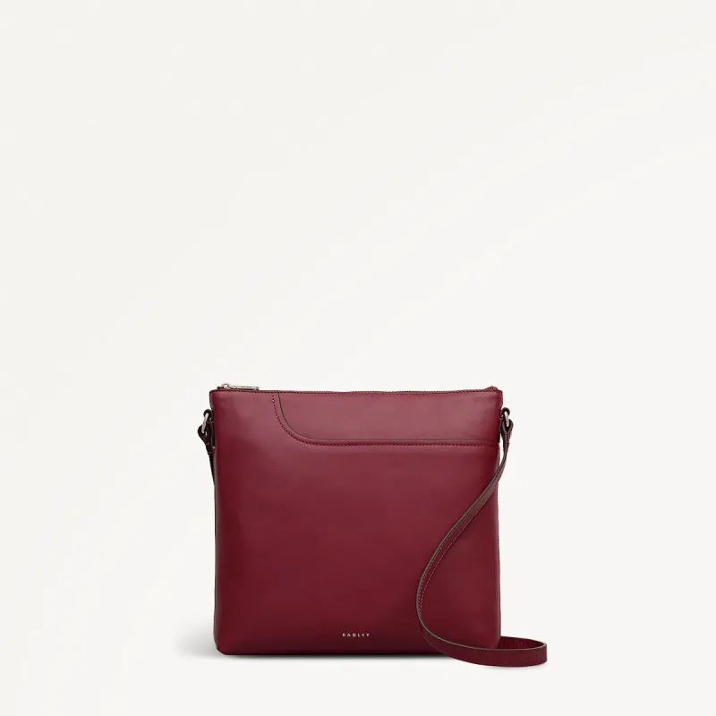 Pockets Leather Large Ziptop Ns Cross Body Bag in Carmine - 112241 sold by Radley