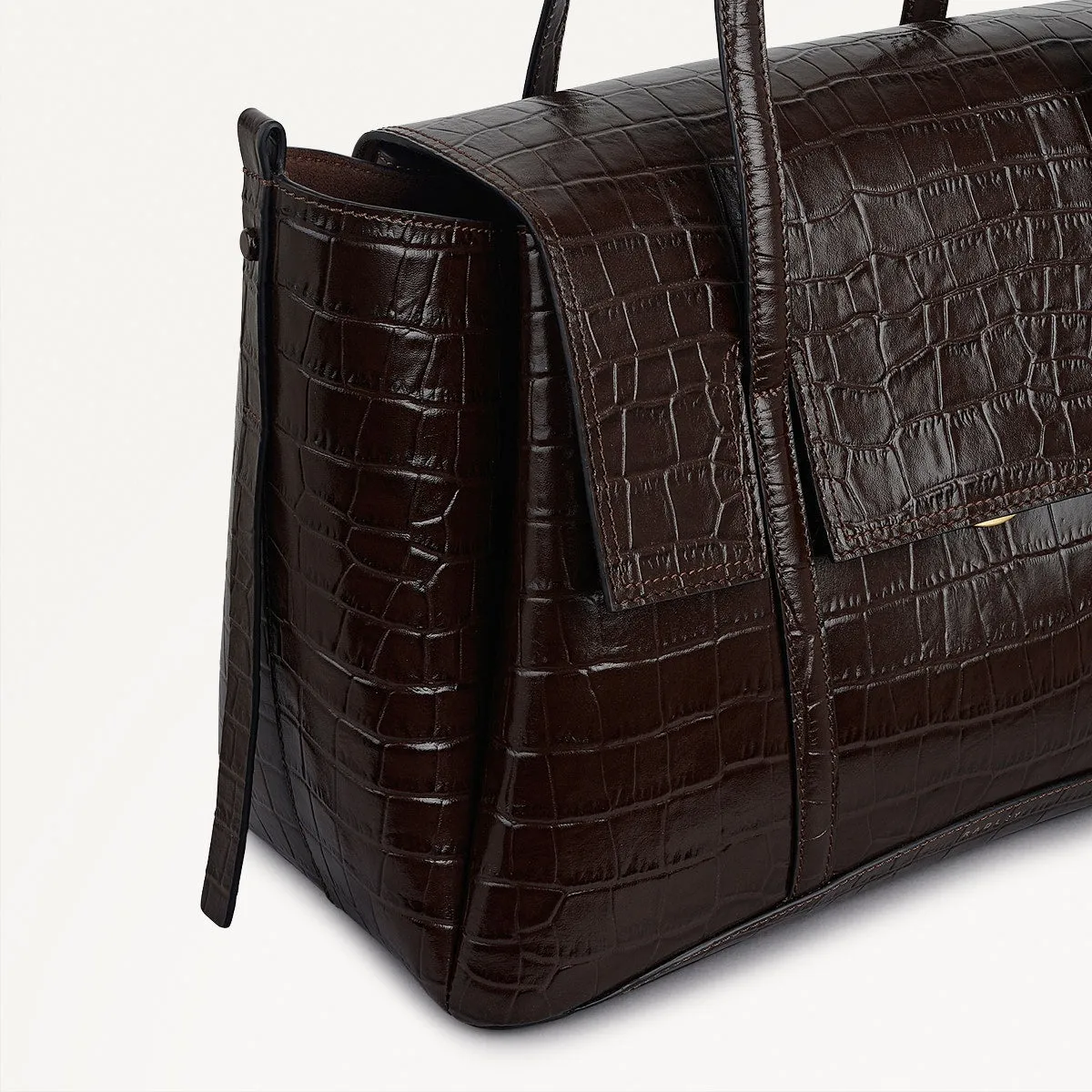 The Chancery Leather Large Flapover Shoulder Bag in Dark Oak - 112166 sold by Radley product image thumbnail 5