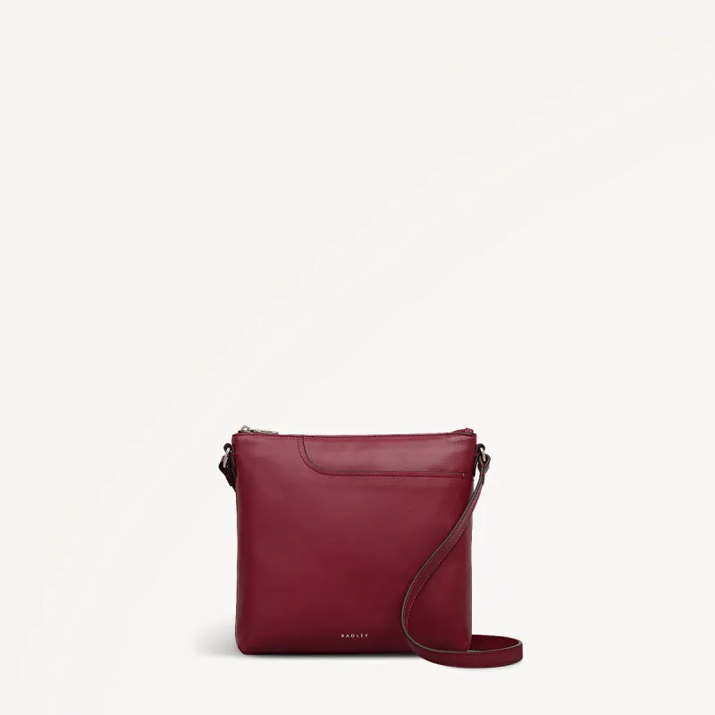 Pockets Leather Small Ziptop Ns Cross Body Bag in Carmine - 112240 sold by Radley