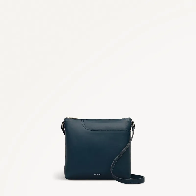 Pockets Leather Small Ziptop NS Cross Body Bag in Teal - 112138 sold by Radley