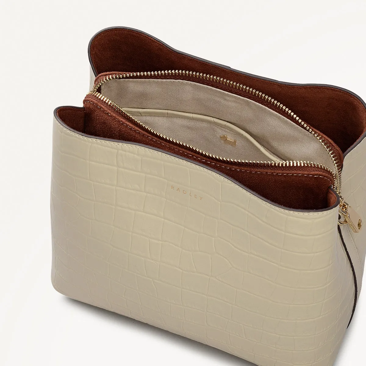 Dukes Place Leather Medium Compartment Cross Body Bag in Snow - 112128 sold by Radley product image thumbnail 4