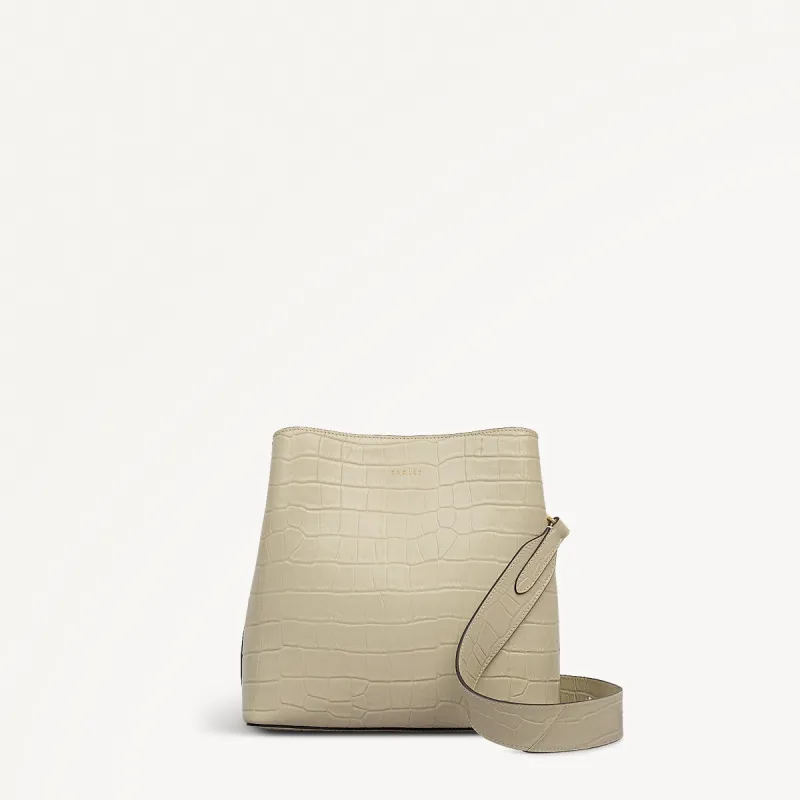 Dukes Place Leather Medium Compartment Cross Body Bag in Snow - 112128 sold by Radley