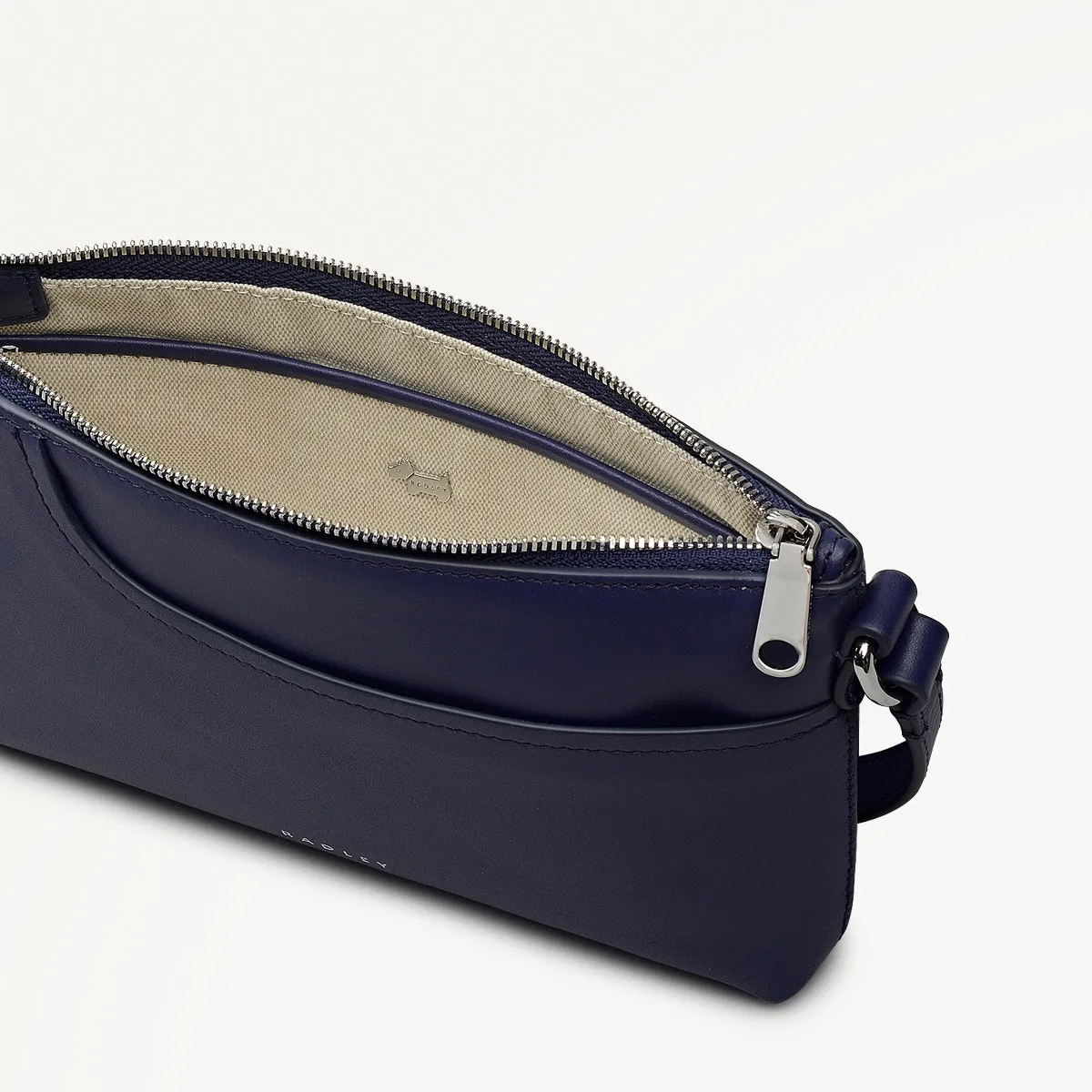 Pockets Leather Mini Ziptop Ew Shoulder Bag in Evenfall - 112148 sold by Radley product image thumbnail 3