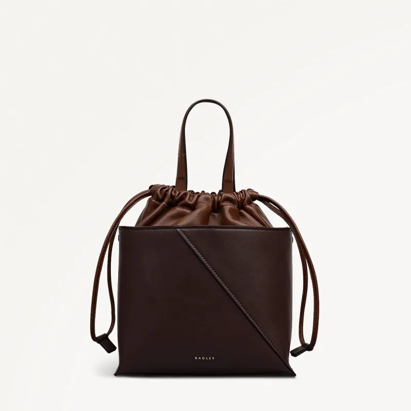 The Portobello Small Drawstring Cross Body Dark Oak - 112193 sold by Radley
