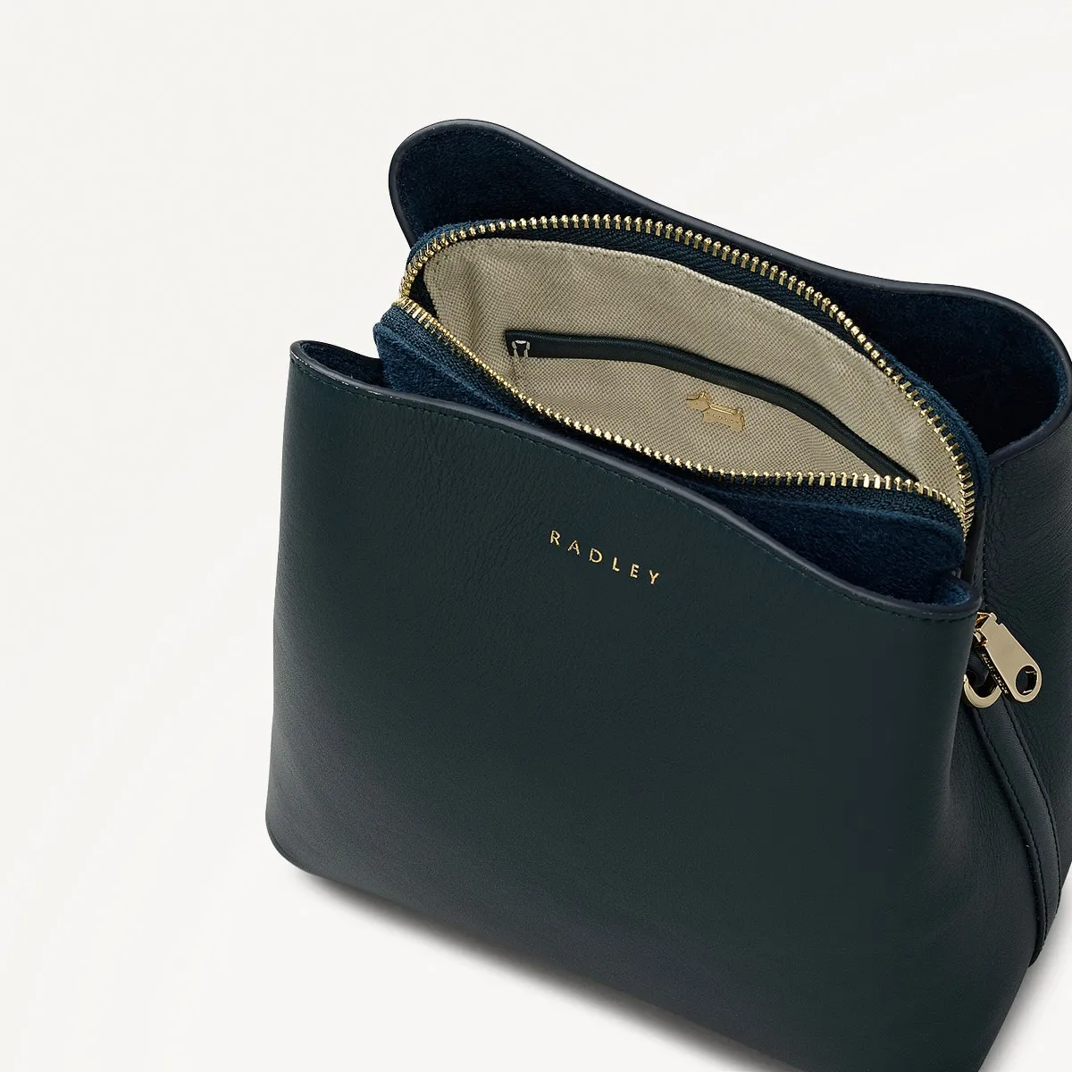 Dukes Place Leather Small Compartment Cross Body Bag in Teal - 112123 sold by Radley product image thumbnail 4