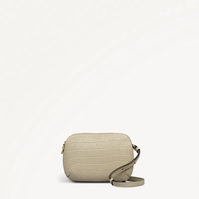Dukes Place Leather Medium Ziptop Cross Body Bag in Snow - 112126 sold by Radley