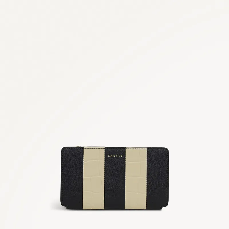 Coin Street Patchwork Medium Ziptop Wallet in Black - 112058 sold by Radley