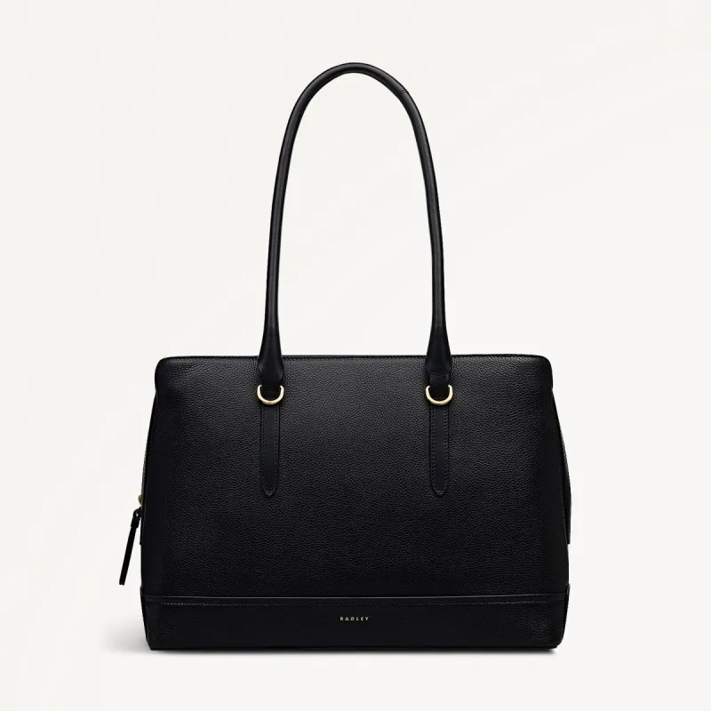 Paddington Place Leather Medium Ziptop Shoulder Bag in Black - 111885 sold by Radley