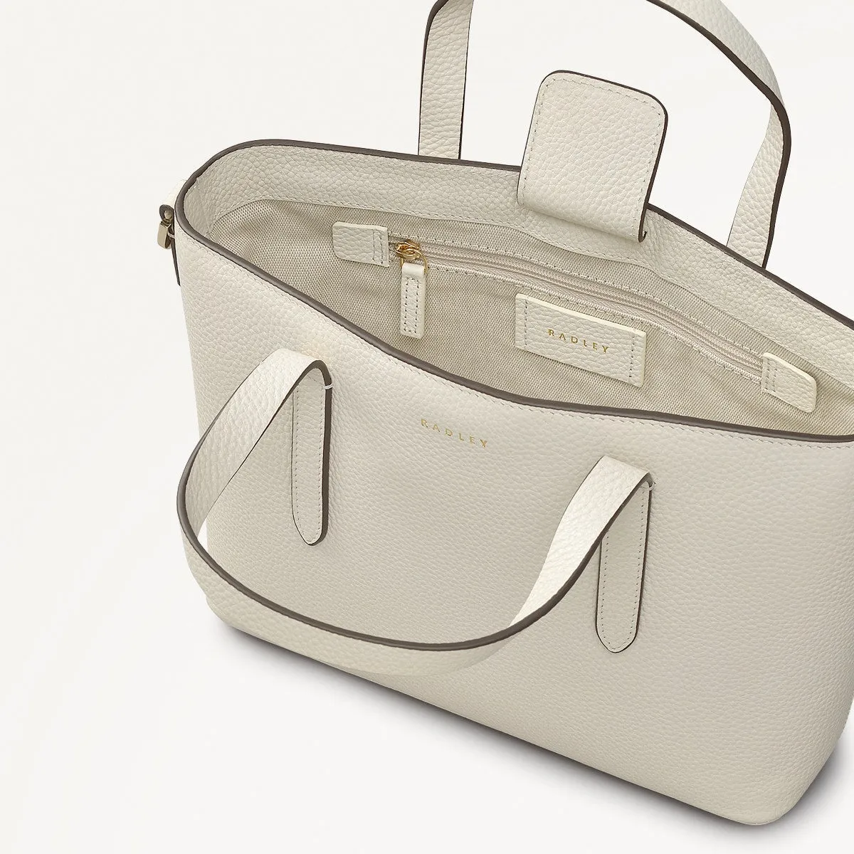 Silk Street Leather Small Open Top Multiway Bag in Chalk - 111824 sold by Radley product image thumbnail 3