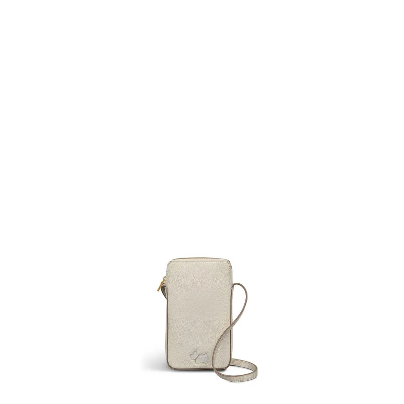 Radley Cookie Cutter - Protect Leather Medium Phone Cross Body Bag in Chalk - 111756 sold by Radley