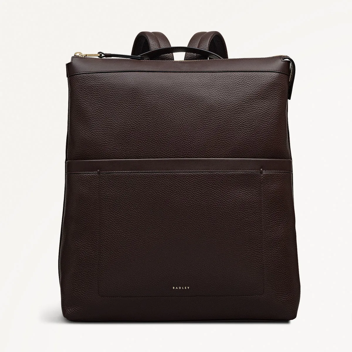 Alba Place Leather Large Ziptop Backpack in Dark Oak - 111903 sold by Radley